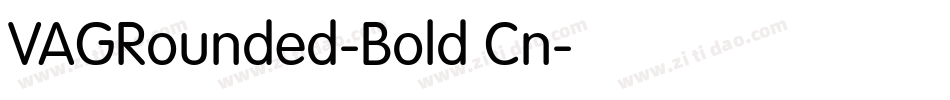 VAGRounded-Bold Cn字体转换